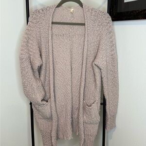 Wishlist Soft Knit Cardigan - Light Gray
